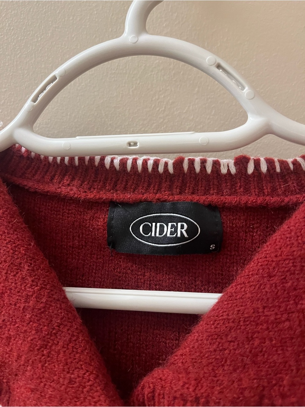 Cider Burgundy Embroidered Floral Cardigan Sweater - Picture 3 of 5